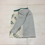 恐竜&ボーダー 長袖Tシャツ 80
