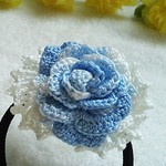 バラのヘアゴム