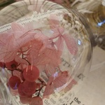 ＊あじさい♡pink＊電球型ボトル入りプリザーブドフラワー＊ナチュラル雑貨＊
