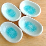 豆皿（ガラス釉）