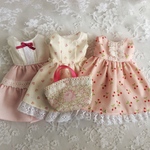 りかちゃんドレスピンクの３点セット+マルシェバッグ