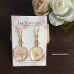 桜とキュービックジルコニアのピアスorイヤリング