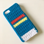【オーダー品】手編みコットンのiPhoneケース