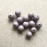 【訳あり】再販 アクリルラウンドビーズ Lグレー 14mm 15こ