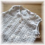 simple&natural アランニットのベスト　生成☆