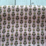 50×50★小花柄のガーゼ生地　ピンク
