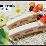 苺ショートケーキのバレッタ