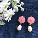 春のお花ピアス(pink)