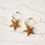 アクリル星のノンホールピアス(イヤリング)