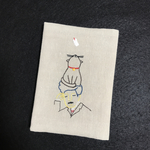 刺繍ブックカバー吾輩は猫である