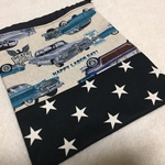 送料無料★クラシックカー×星柄　巾着・コップ入れ②
