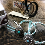 【完全フルオーダー】西海岸風コンチョ皮ハンドメイドブレスレット  