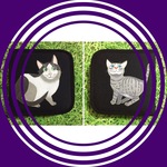 猫のCDケース●CDホルダー●CDキャリーケース●イラスト●原画●絵●絵画●アート