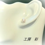 母の日ギフト♡再販!!  AAランク７ミリ高級ホワイト淡水パールのピアス