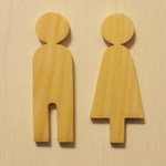 木製トイレサイン☆トイレピクト☆ナチュラル