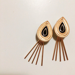 エスニックゴールドタッセルピアス