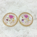 スターチスと小花のピアス