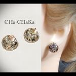 キラキラマーブルピアス