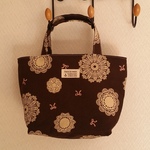 【ハンドメイド】ミニバッグ⑦お出かけバッグ☆トート　茶