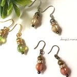 300円☆メロン☆メタルボール☆アンティークのピアス/イヤリング