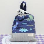 カッコイイ♪恐竜柄お着替え袋♪h