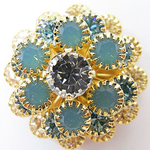 ヴィンテージスワロフスキー*ｸﾘｽﾀﾙ×ｱｸｱ×ﾊﾟｼﾌｨｯｸｵﾊﾟｰﾙ