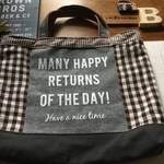 お買い得☆レッスンバッグ☆茶&グレー MANY HAPPY