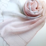 再販＊薄桜×空色＊ふんわり シルクショール