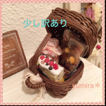 ロールケーキのおやつトランク♡ミニチュア