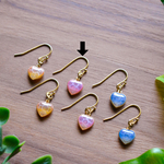 海シリーズ 極小ハートピアス(orイヤリング)ピンク