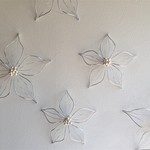 ＊壁の花の魅力＊　シルバー　Mサイズ　ワイヤークラフト