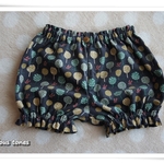 コーデュロイのかぼちゃパンツ*フォレスト×グレー*サイズ90*