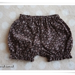 コーデュロイのかぼちゃパンツ*小花×あずき*サイズ90*
