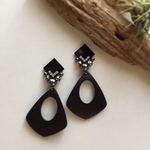 ウッドフープピアス
