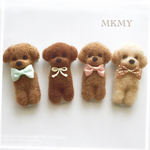 【再々販】(受注作成)プードルブローチ♡mkmy 羊毛フェルト コサージュ