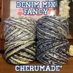 #248 DENIM×fancy 引き揃え糸 4玉セット