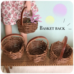 【SALE】ミニチュア  お人形用  かご バッグ  (大)