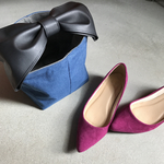 リボンハンドルトートバッグ