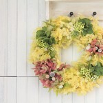 華やかリース＊ガーデンイエロー