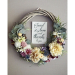 'rustic wedding' wreath bouquet:アンティーククリームのリースブーケ