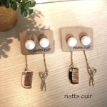 シザーとコームのピアス【キャッチタイプ】