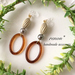 アンティークビーズのおおぶりアクセサリー