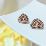 【送料50円】ビーズ刺繍ピアス／sonssmile