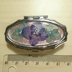 押し花のピルケース(波形)