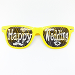 HAPPY WEDDING ウェディングサングラス  イエロー