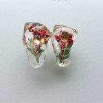 押し花レジンかけら ピアス
