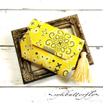 sorz 様  オーダー品 ✾ミニ財布✾コインケース タッセル付き♡バンダナ柄(yellow)