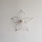 ＊壁の花の魅力＊　シルバー　Ｓサイズ　ワイヤークラフト