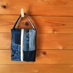 デニムパッチワーク★ティッシュカバー★ティッシュケース★デニム　リメイク