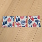コースター３枚組〈北欧柄Ｂ〉10×10センチ